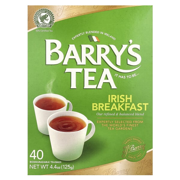 bta13628_v_56.jpg Barry's Tea, Irish Breakfast, 40 чайных пакетиков, 125 г (4,4 унции)
