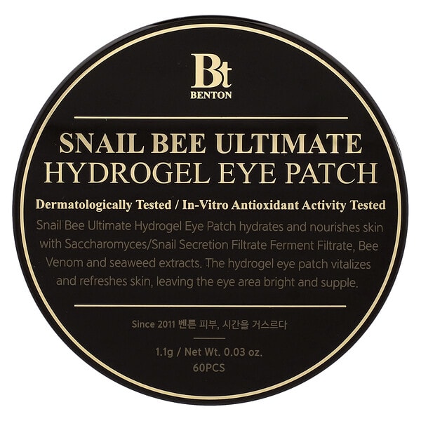btn99044_v_62.jpg гидрогелевые патчи для глаз, Snail Bee Ultimate, 60 шт. — Benton