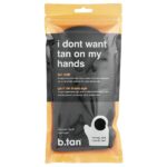 I Don't Want Tan on My Hands, коричневые рукавицы, черные, 1 шт. — b.tan