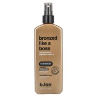Bronzed Like A Boss, бронзирующий лосьон-спрей с кокосовым маслом, пептидами и витамином E, 250 мл (8,45 жидк. унц.) — b.tan