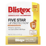 Five Star Lip Protection®, защитное средство для губ и солнцезащитное средство, SPF 30, 4,25 г (0,15 унции) — Blistex — изображение 2
