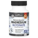 Maximum Absorption, глицинат магния, 120 вегетарианских капсул — BioSchwartz