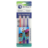 Brilliant, детская зубная щетка, 5–9 лет, 3 шт. — Baby Buddy