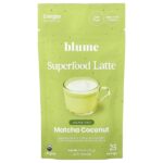латте с суперфудами, матча и кокос, 100 г (3,5 унции) — Blume