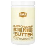 Bubs Creamer, порошок из масла MCT с маслом от коров травяного откорма, оригинальный вкус, 300 г (10,6 унции) — BUBS Naturals