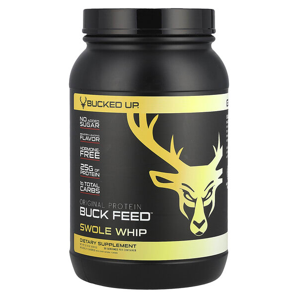 bup03515_v_26.jpg Buck Feed™, оригинальный протеин, кнут Swole, 930 г (32,8 унции) — Bucked Up