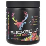 предтренировочный комплекс, Sour Bucks, кислые жевательные конфеты, 327 г (11,5 унции) — Bucked Up