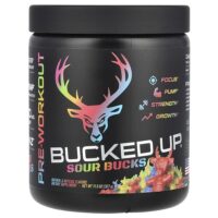 предтренировочный комплекс, Sour Bucks, кислые жевательные конфеты, 327 г (11,5 унции) — Bucked Up