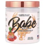 Babe, предтренировочный комплекс, фруктовый пунш, 369 г (13 унций) — Bucked Up