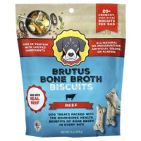 печенье, для собак, с говядиной, 226 г (8 унций) — Brutus Bone Broth