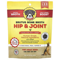 Hip & Joint, порошок из бульона из куриных костей, для взрослых собак, 99 г (3,5 унции) — Brutus Bone Broth