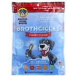 Brothcicles, для взрослых собак, с индейкой, 6 тюбиков по 59 мл (2 жидк. унции) — Brutus Bone Broth