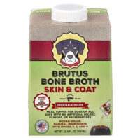 Skin &coat, рецепт с овощами, для собак любого возраста, со вкусом лосося, 500 мл (16,9 жидк. унции) — Brutus Bone Broth