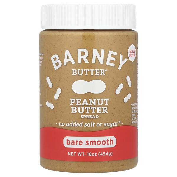 byb02702_v_8.jpg Спред с арахисовой пастой, гладкое покрытие, 454 г (16 унций) — Barney Butter