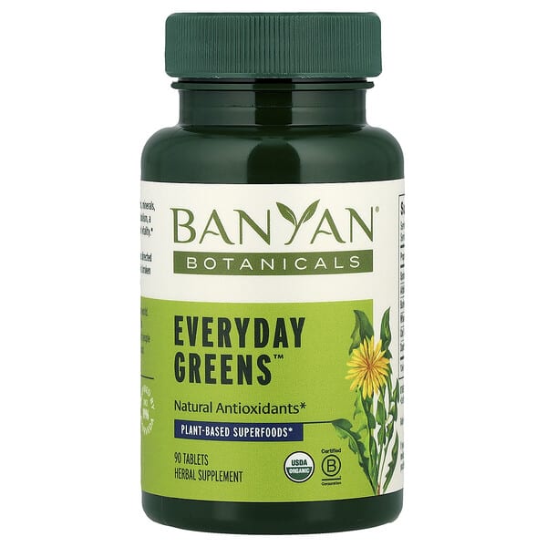 byn01261_v_8.jpg Everyday Greens™, 90 таблеток — Banyan Botanicals