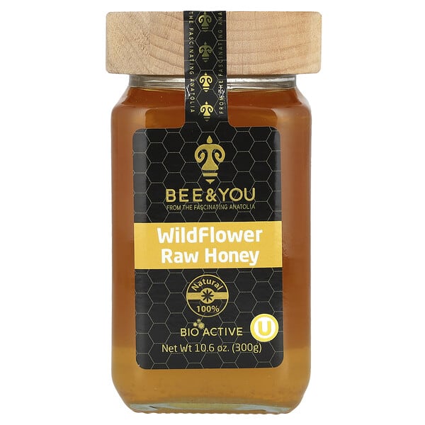 byu00011_v_8.jpg WildFlower, необработанный мед, 300 г (10,6 унции) — Bee & You