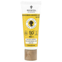 Натуральный минеральный солнцезащитный крем, для лица, 50+ SPF, 40 мл (1,35 жидк. Унции) — Bee & You