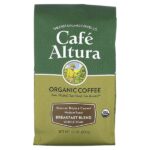 Organic Coffee, смесь для завтрака, цельные зерна, средняя обжарка, 283 г (10 унций) — Cafe Altura