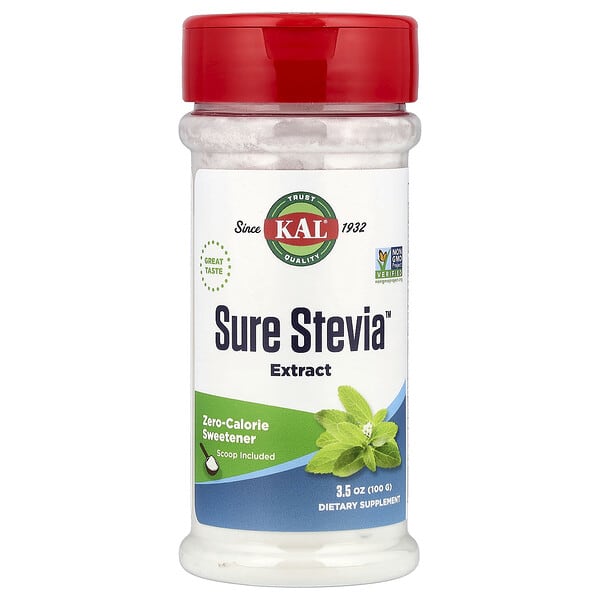 cal10412_v_129.jpg Натуральный экстракт Sure Stevia, 100 г (3,5 унции) — KAL