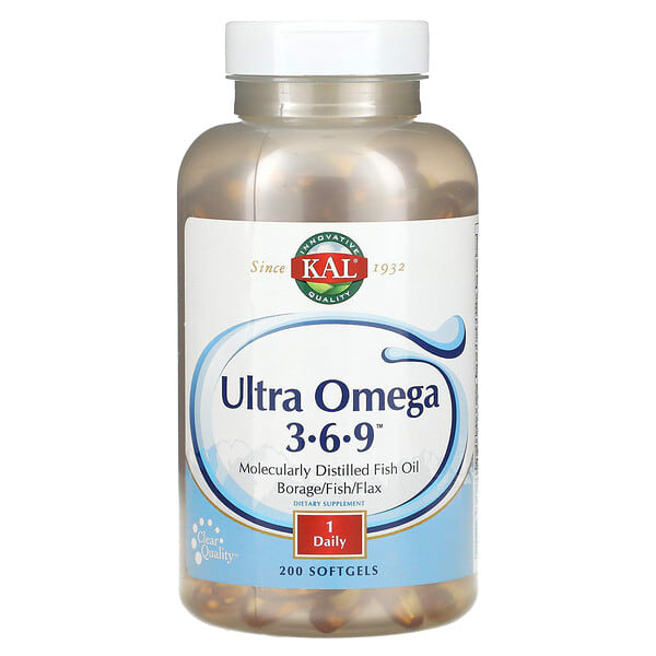 cal10715_v_27.jpg Ultra Omega 3-6-9, 200 мягких таблеток — KAL