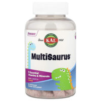 MultiSaurus, витамины и микроэлементы, со вкусом ягод, винограда и апельсина, 90 жевательных таблеток — KAL