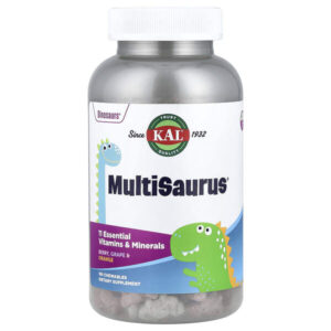 MultiSaurus®, ягоды, виноград и апельсин, 180 жевательных таблеток — KAL
