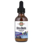 Ultra Biotin, натуральный ароматизатор «Смесь ягод», 10000 мкг, 59 мл (2 жидк. унции) — KAL