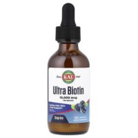 Ultra Biotin, натуральный ароматизатор «Смесь ягод», 10000 мкг, 59 мл (2 жидк. унции) — KAL