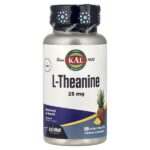 L-теанин, ананас, 25 мг, 120 микротаблеток — KAL