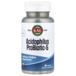 Acidophilus ProBiotic-5, 60 растительных капсул — KAL