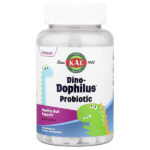 Dinosaurs®, пробиотик Dino-Dophilus™, ягоды черешни, 60 жевательных таблеток — KAL