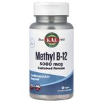 Methyl B-12, метилкобаламин, длительное высвобождение, 5000 мкг, 60 таблеток — KAL