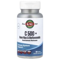 C 500 + шиповник и биофлавоноиды, 100 таблеток — KAL