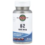 K-2, 100 мкг, 60 вегетарианских капсул — KAL