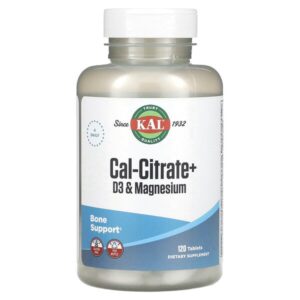 Cal-Citrate+, витамин D3 и магний, 120 таблеток — KAL