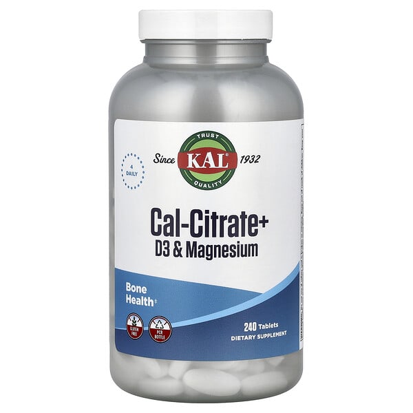 cal57108_v_24.jpg Кальций-цитрат +, D3 и магний, 240 таблеток — KAL