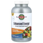 Enhanced Energy®, мультивитамины из цельных продуктов, без железа, 180 растительных таблеток — KAL