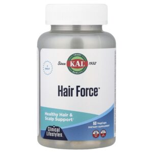 Hair Force™, 60 растительных капсул — KAL