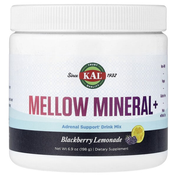 cal73017_v_8.jpg Mellow Mineral+, ежевиочный лимонад, 198 г (6,9 унции) — KAL