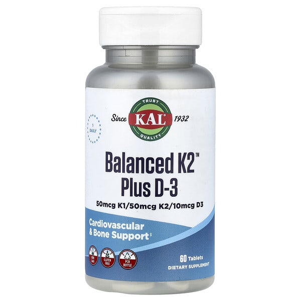 cal85312_v_25.jpg Balanced K2™ Plus D-3, 60 таблеток — KAL