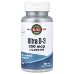 Ultra D-3, 250 мкг (10 000 МЕ), 120 таблеток — KAL