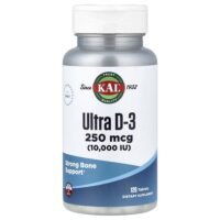 Ultra D-3, 250 мкг (10 000 МЕ), 120 таблеток — KAL