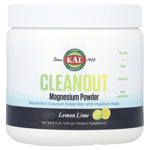 cal92733_v_8.jpg Cleanout Magnesium Powder, лимон и лайм, 240 г (8,5 унции) — KAL