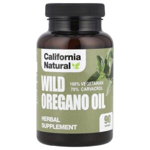 масло дикого орегано, 90 вегетарианских капсул — California Natural