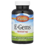 E-Gems®, 67 мг (100 МЕ), 250 мягких таблеток — Carlson