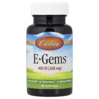 E-Gems®, 400 МЕ (268 мг), 60 капсул — Carlson