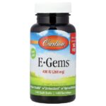 E-Gems®, 268 мг (400 МЕ), 140 капсул — Carlson