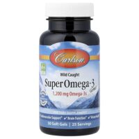 Super Omega-3 Gems®, высокоэффективные омега-3 кислоты из рыбы дикого улова, 50 капсул — Carlson
