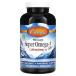 Super Omega-3 Gems®, высокоэффективные омега-3 кислоты из рыбы дикого улова, 180 капсул — Carlson