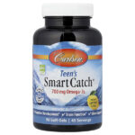 Smart Catch® для подростков, натуральный лимонный вкус, 90 капсул — Carlson